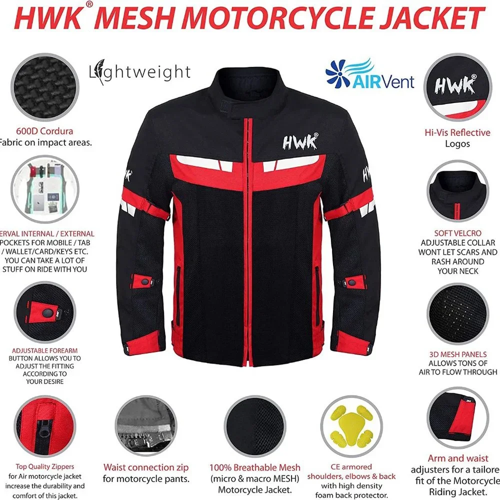 HWK Motorcycle Riding Jacket - Picture 3 of 4